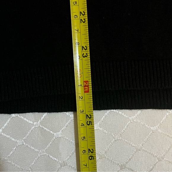 🛍️ 3/$35 | Mexx Black Beige Decorative Collar Pattern Button Sweater Jumper Y2K - Picture 6 of 8